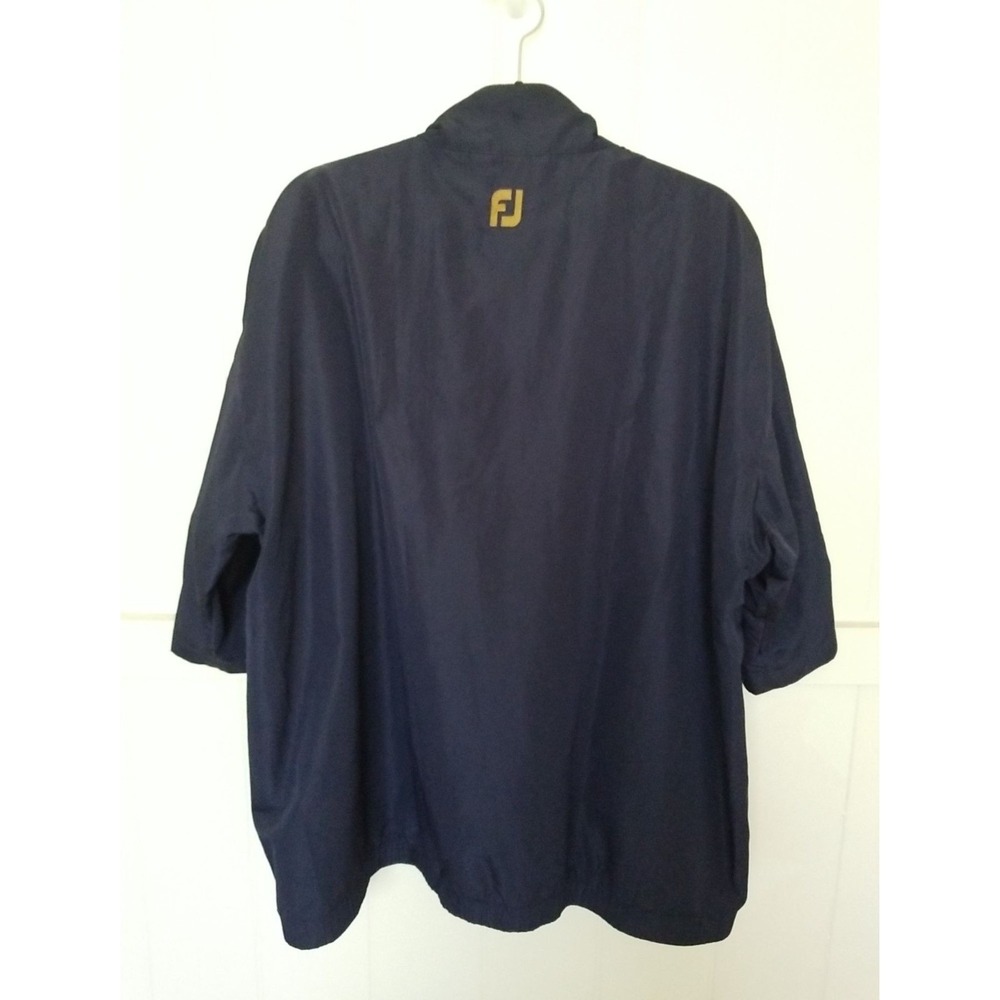 DRYJOYS by FOOTJOY FJ Embroidered Logo Mens S/S‎ Pullover Jacket L Navy